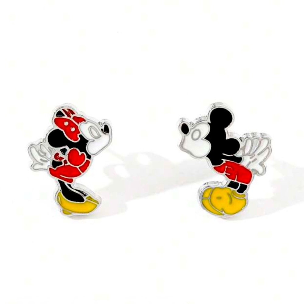 Disney Mickey & Minnie Mouse Earrings Set
